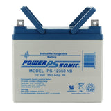 Power-Sonic AGM General Purpose PS-12350 35Ah 12V Rechargeable Sealed Lead Acid (SLA) Battery - NB Terminal