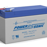 Power-Sonic AGM General Purpose PS-1270 7Ah 12V Rechargeable Sealed Lead Acid (SLA) Battery - F1 or F2 Terminal
