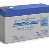 Power-Sonic AGM General Purpose PS-1280 8Ah 12V Rechargeable Sealed Lead Acid (SLA) Battery - F1 or F2 Terminal