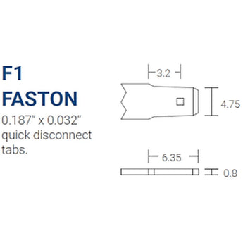 Power-Sonic AGM General Purpose PS-1280 8Ah 12V Rechargeable Sealed Lead Acid (SLA) Battery - F1 or F2 Terminal