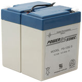 Powersonic PS-1282 S SLA Battery - Angle Shot