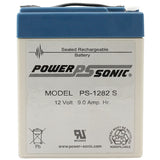 Powersonic PS-1282 S SLA Battery - Front Shot