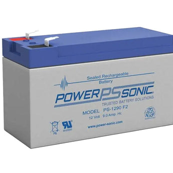 Power-Sonic AGM General Purpose PS-1290 9Ah 12V Rechargeable Sealed Lead Acid (SLA) Battery - F2 Terminal