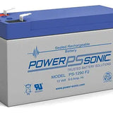 Power-Sonic PS-1290 NB 9Ah 12V Rechargeable Sealed Lead Acid (SLA) Battery - NB Terminal