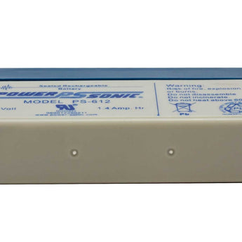 Power-Sonic PS-612 1.4AH 6V Rechargeable Sealed Lead Acid (SLA) Battery - F1 Terminal