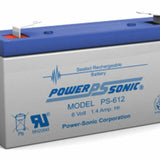 Powersonic PS-612 SLA Battery