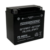 Power-Sonic PS-AUX14 12Ah 12V Start-Stop Auxiliary Series Sealed Lead Acid (SLA) Battery - 200CCA