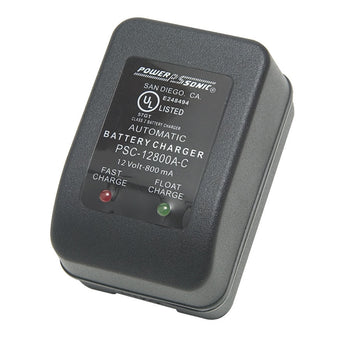 Power-Sonic PSC-121000ACX 12V 1A C-Series Sealed Lead Acid Battery Charger - Auto Switch Mode - Plug-in Design