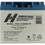 Power-Sonic AGM High Rate General Purpose PSH-12180 FR 21Ah 12V Rechargeable Sealed Lead Acid (SLA) Battery - NB Terminal