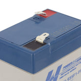 Power-Sonic AGM High Rate General Purpose PSH-655 5.5Ah 6V Rechargeable Sealed Lead Acid (SLA) Battery - F1 Terminal