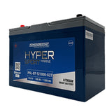 Power-Sonic PSL-BT-121000-G27 Bluetooth Enabled 100AH 12.8V Rechargeable Lithium Iron Phosphate (LiFePO4) Marine Battery - Group 27 - M8 Terminals