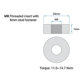 Power-Sonic PSL-BT-121000-G27 Bluetooth Enabled 100AH 12.8V Rechargeable Lithium Iron Phosphate (LiFePO4) Marine Battery - Group 27 - M8 Terminals