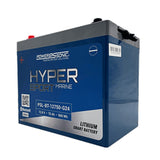 Power-Sonic PSL-BT-12750-G24 Blue Tooth Enabled 75AH 12.8V Rechargeable Lithium Iron Phosphate (LiFePO4) Marine Battery - Group 24 - M8 Terminals