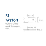 Power-Sonic PSL-SC-12100 10AH 12.8V Rechargeable Deep Cycle Lithium Iron Phosphate (LiFePO4) Battery - F2 Terminals