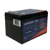 Power-Sonic PSL-SC-12100 10AH 12.8V Rechargeable Deep Cycle Lithium Iron Phosphate (LiFePO4) Battery - F2 Terminals