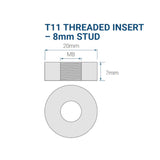 Power-Sonic PSL-SC-122000-G8D 200AH 12.8V Group 8D Rechargeable Deep Cycle Lithium Iron Phosphate (LiFePO4) Battery - M8 Terminals