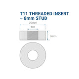Power-Sonic PSL-SC-12500 50AH 12.8V Rechargeable Deep Cycle Lithium Iron Phosphate (LiFePO4) Battery - M8 Terminals