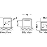 Power-Sonic PT14B-4 12Ah 12V Ultra Sport Series Sealed Lead Acid (SLA) Battery - 190CCA