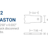 Power-Sonic PSL-SC-12120 12AH 12.8V Rechargeable Deep Cycle Lithium Iron Phosphate (LiFePO4) Battery - F2 Terminals