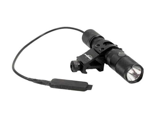 Powertac E5 (Gen IV) Long Gun Hunting Light Kit with Offset Mount, Remote Switch - CREE XM-L2 U2 LED - 980 Lumens - Uses 1 x 18650 or 2 x CR123As