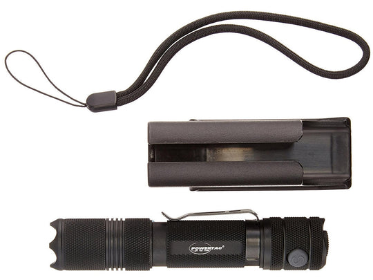 Powertac E9 IR Tactical Flashlight - 850nm Infrared LED - Uses 1 x 18650 or 2 x CR123A