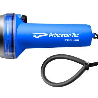Princeton Tec TEC 400 Dive Light - Halogen Bulb - 50 Lumens - Includes 4 x C - Blue