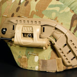 Princeton Tec Charge MPLS Tactical Helmet Light - Optional LEDs - 55 Lumens - Includes 1 x AA - Black, OD Green, or Tan