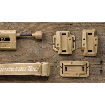 Princeton Tec Charge MPLS Tactical Helmet Light - Optional LEDs - 55 Lumens - Includes 1 x AA - Black, OD Green, or Tan