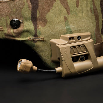 Princeton Tec Charge MPLS Tactical Helmet Light - Optional LEDs - 55 Lumens - Includes 1 x AA - Black, OD Green, or Tan