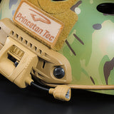 Princeton Tec Charge Pro MPLS Tactical Helmet Light - Red, White, Blue, Green or IR LED - 55 Lumens - Includes 1 x CR123A - Black, Olive Drab, or Tan