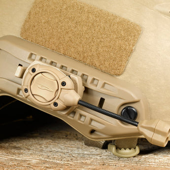 Princeton Tec Switch MPLS Helmet Light - IR and White LEDs - 10 Lumens - Includes 2 x CR2016s - Tan