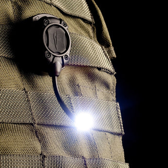 Princeton Tec Point MPLS Tactical Helmet Light - Choice of White, R/G/B, UV, or IR LEDs - 10 Lumens - Includes 1-2 x Coin Cells - Black, Olive Drab or Tan