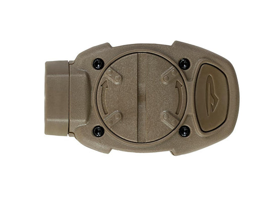Princeton Tec Switch Rail MPLS Helmet Mount LED Light - 10 Lumens - IR and White or Red LED - Includes 2 x CR2016 - Black, Tan
