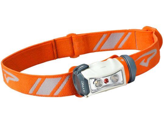 Princeton Tec Sync Headlamp - 1 x Red Ultrabright LED, 2 x White Maxbright LEDs - 150 Lumens - Includes 3 x AAAs - White