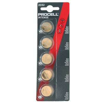 Duracell Procell CR2032 265mAh 3V Lithium (LiMnO2) Coin Cell Watch Battery (PX2032) - 1 Piece Tear Strip - Sold Individually