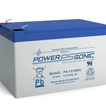 Power-Sonic AGM General Purpose PS-12120 12Ah 12V Rechargeable Sealed Lead Acid (SLA) Battery - F2 Terminal