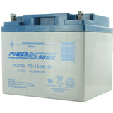 Power-Sonic AGM General Purpose PS-12400 40Ah 12V Rechargeable Sealed Lead Acid (SLA) Battery - NB Terminal