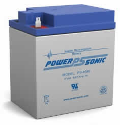 Power-Sonic PS-6580 58AH 6V Rechargeable Sealed Lead Acid (SLA) Battery - F2 Terminal