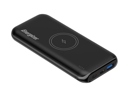 Energizer Power Bank for Wireless/USB Charging - 10,000mAh or 20,000mAh Capacity
