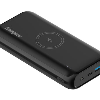 Energizer Power Bank for Wireless/USB Charging - 10,000mAh or 20,000mAh Capacity