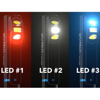 QuiqLite LiteStick Rechargeable LED Penlight - 200 Lumens - Multiple LED Configurations - Uses Built-in Li-ion Battery Pack