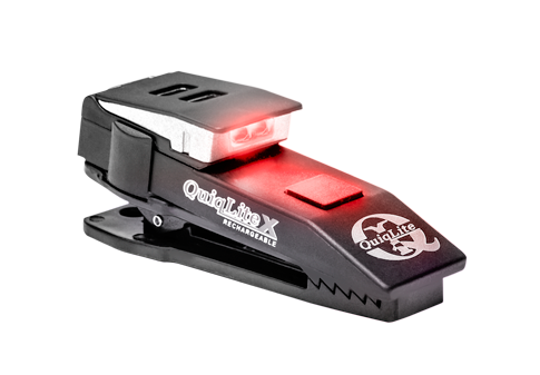 QuiqLite X USB Rechargeable Red/White LED Light (QUIQLITE-Q-XRW)