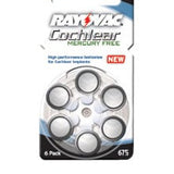 Rayovac R-675CPMF-6 XE (6PK) Size 675 1.4V Zinc Air Blue Hearing Aid Batteries - 6 Blister Pack