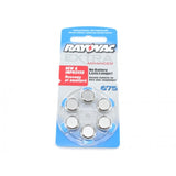 Rayovac R-675AE-60 MF (6PK) Size 675 1.45V Zinc Air Blue Hearing Aid Batteries - 6 Pack Retail Card