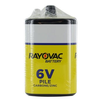 Rayovac 944C 6 Volt Carbon-Zinc Heavy Duty Lantern Battery with Spring Terminals