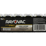 Rayovac Ultra Pro AL-9V Alkaline Battery with Snap Connectors - Bulk