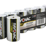 Rayovac Ultra Pro AL-D 1.5V Alkaline Button Top Batteries - 6 Pack Shrink Wrap