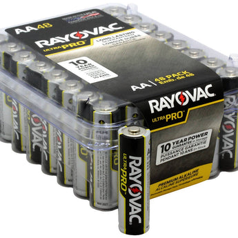 Rayovac Ultra Pro AL-AA-48 1.5V Alkaline Button Top Batteries - 48 Pack
