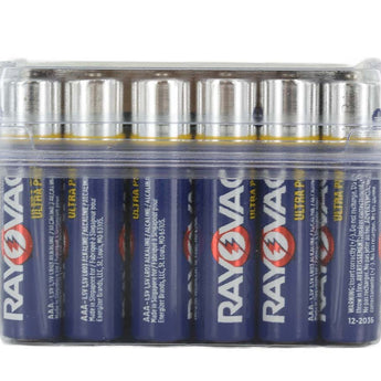 Rayovac Ultra Pro AL-AAA-24 1.5V Alkaline Button Batteries - 24 Pack