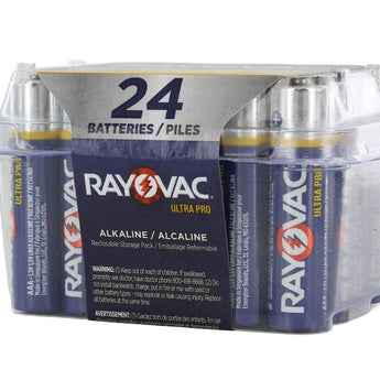 Rayovac Ultra Pro AL-AAA-24 1.5V Alkaline Button Batteries - 24 Pack